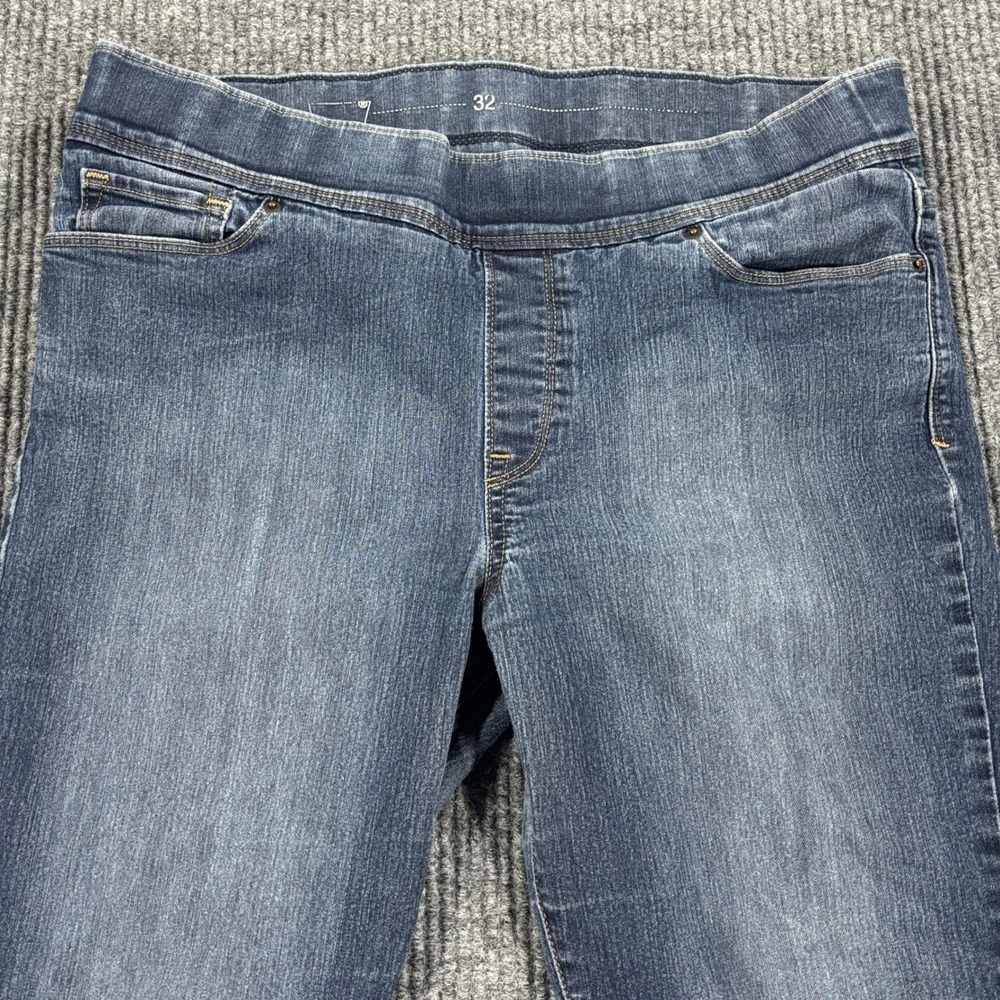 Levi's Pull‎ On Skinny Jeans Women 14M Blue Medium Wash Stretch Denim